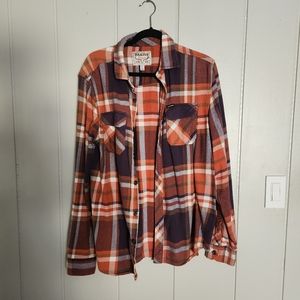 Dakine orange purple button down